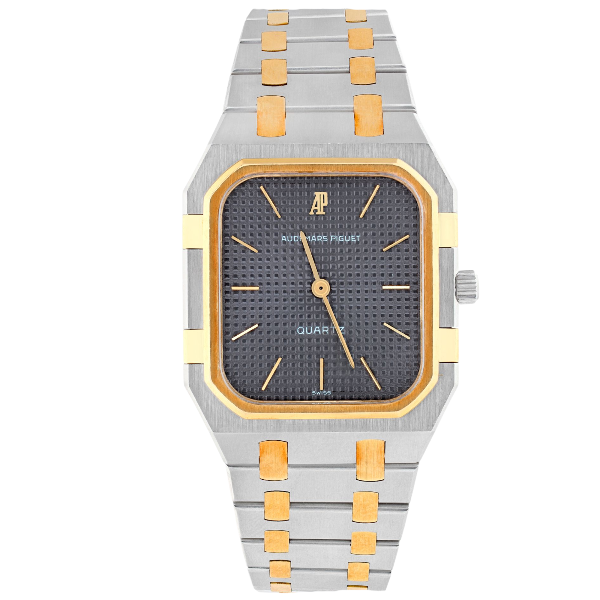 Audemars Piguet Royal Oak Square Jumbo Ref. 6005SA 32MM Two Tone Herren Quartz Grey Dial