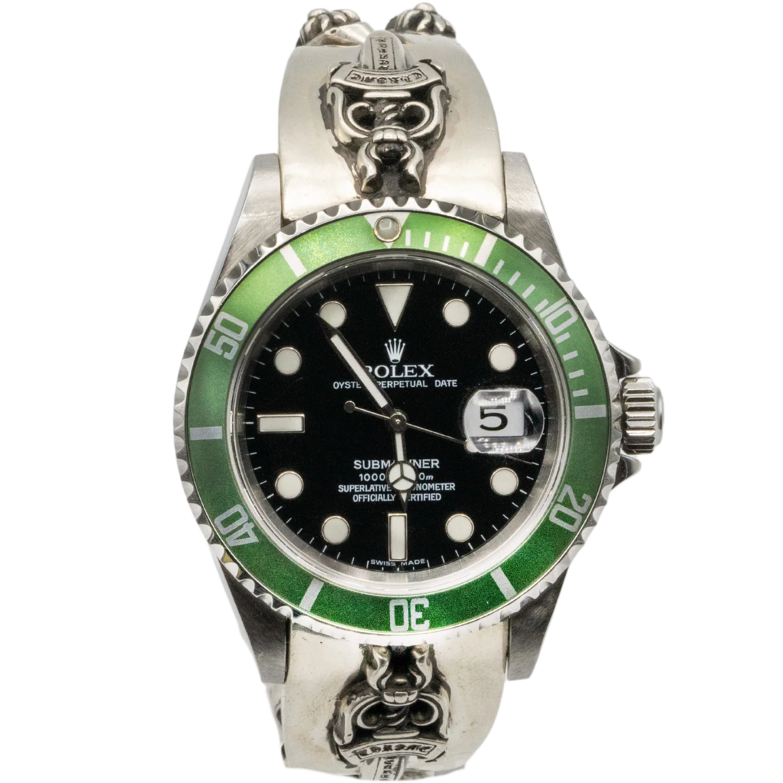 Rolex Ref. 116610LV 40MM Chrome Hearts Bracelet Kermit