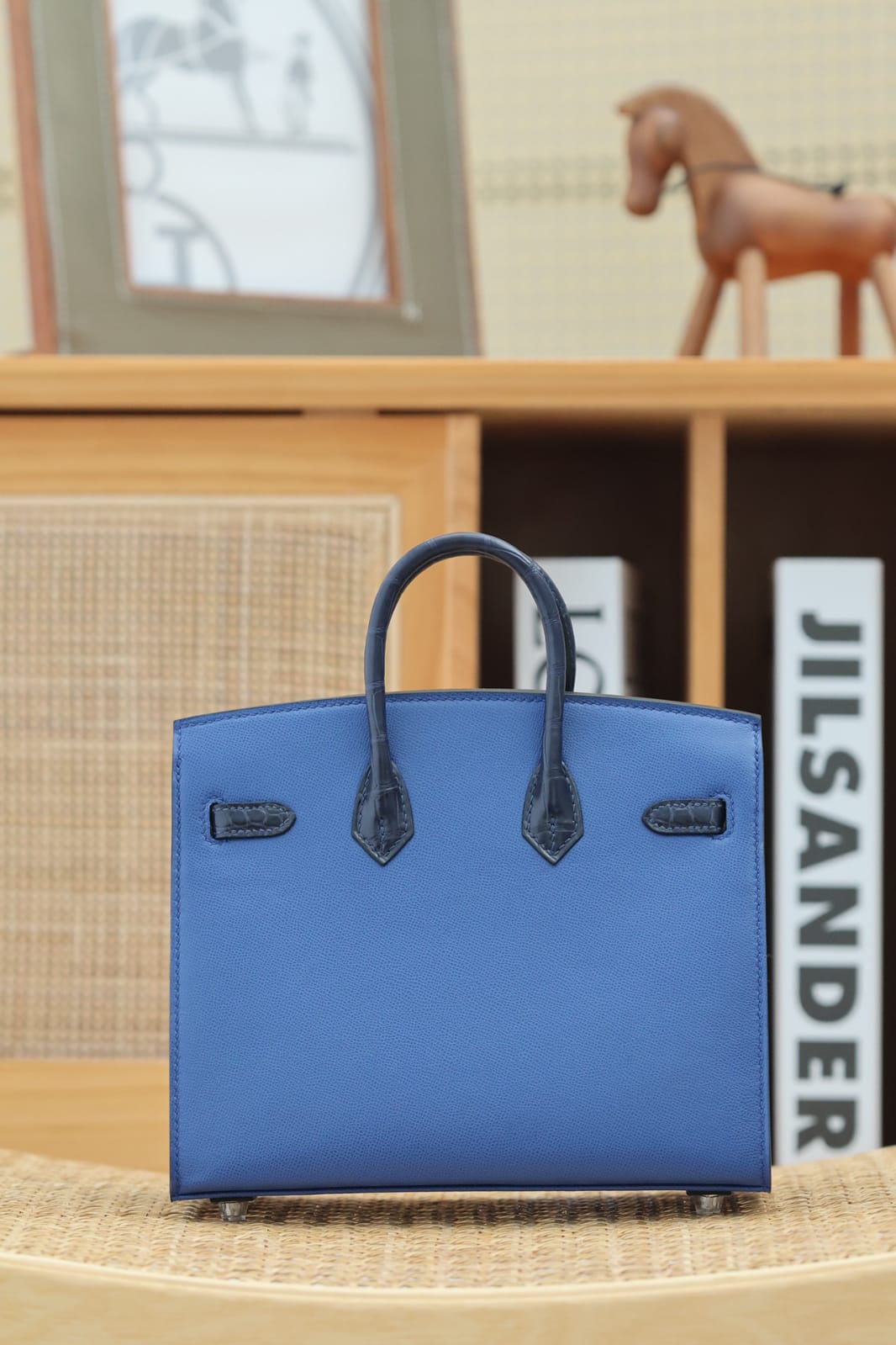 Hermes Inspired Birkin 20 Faubourg Graine/Madam/Alli/Swift/Som With Gold Hardware