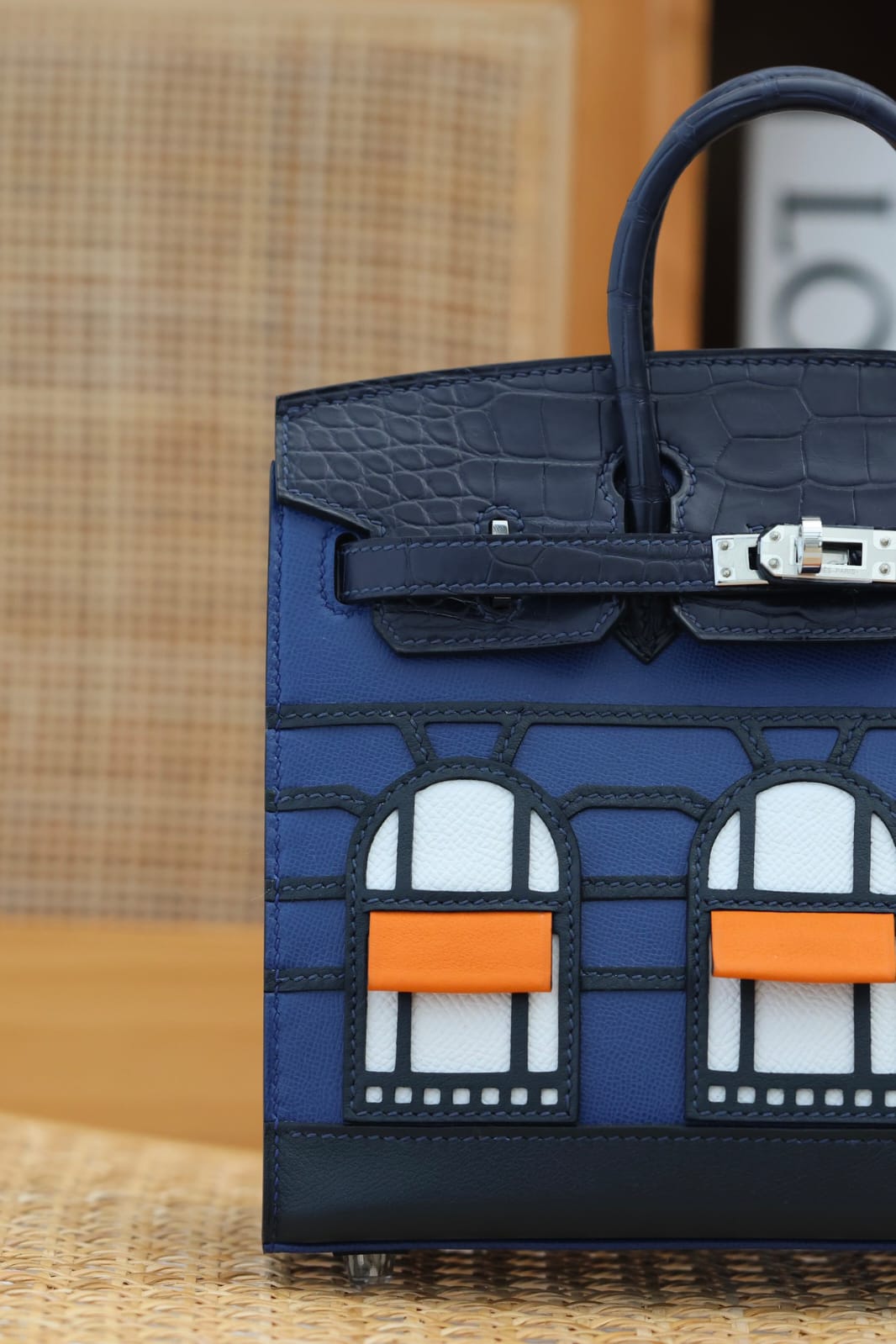 Hermes Inspired Birkin 20 Faubourg Graine/Madam/Alli/Swift/Som With Gold Hardware