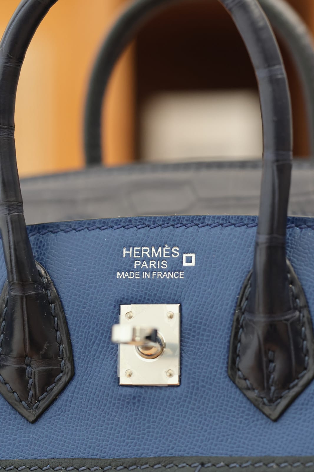 Hermes Inspired Birkin 20 Faubourg Graine/Madam/Alli/Swift/Som With Gold Hardware