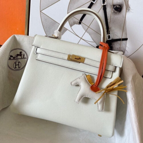 Hermes Inspired Kelly Retourne 25 Handmade Bag