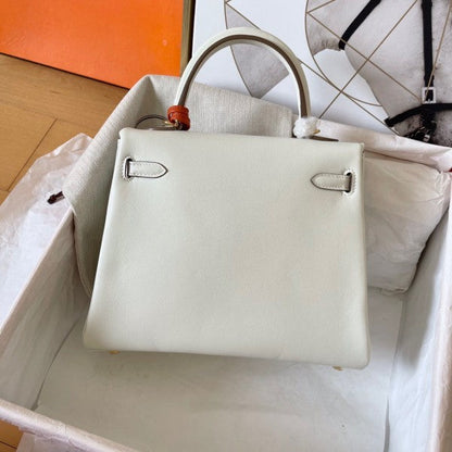 Hermes Inspired Kelly Retourne 25 Handmade Bag