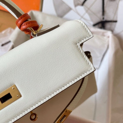 Hermes Inspired Kelly Retourne 25 Handmade Bag