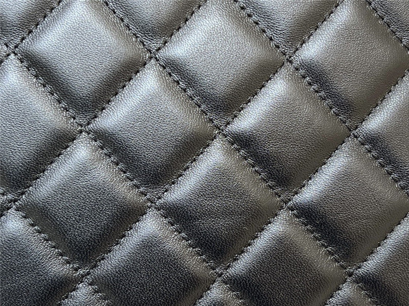 Chanel Inspired 24C Quilted XL CC Crossbody Black Calfskin