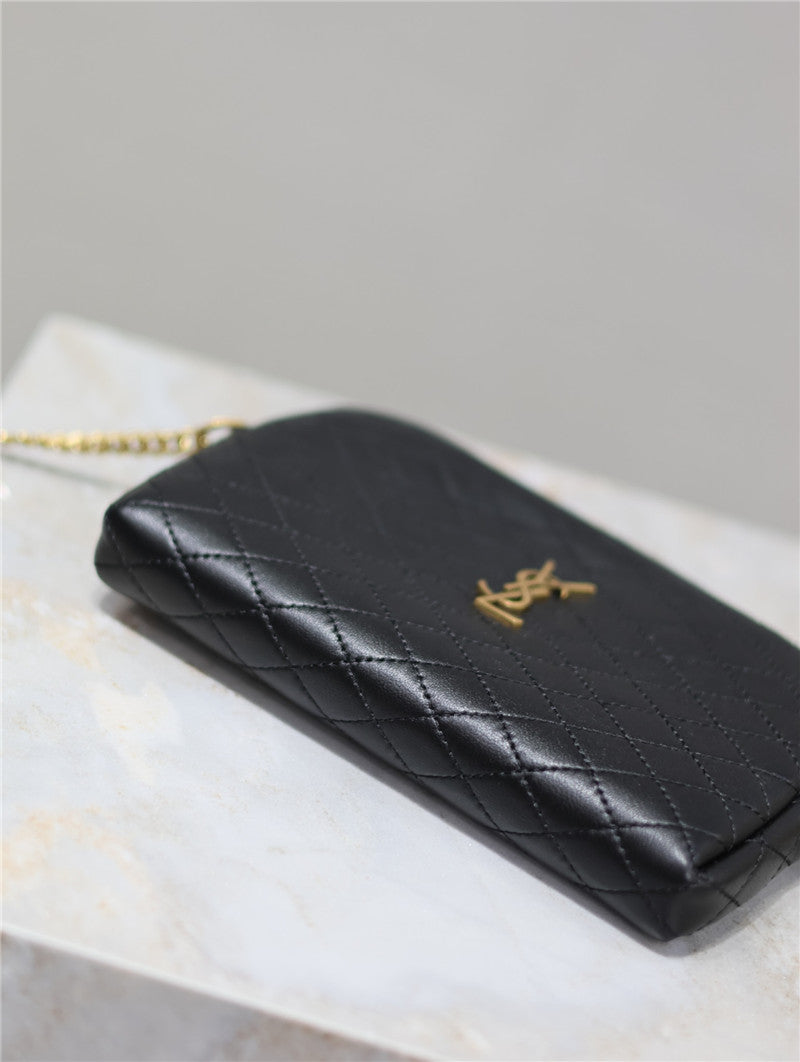 YSL Inspired Gaby Quilted Leather Shoulder Bag