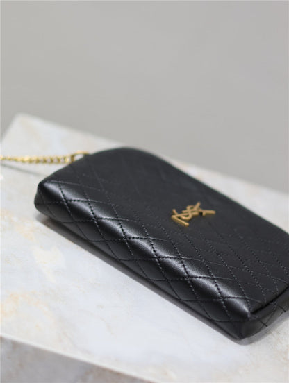 YSL Inspired Gaby Quilted Leather Shoulder Bag