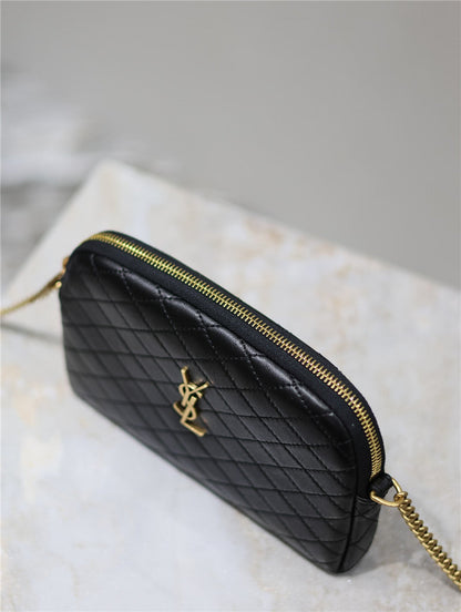 YSL Inspired Gaby Quilted Leather Shoulder Bag