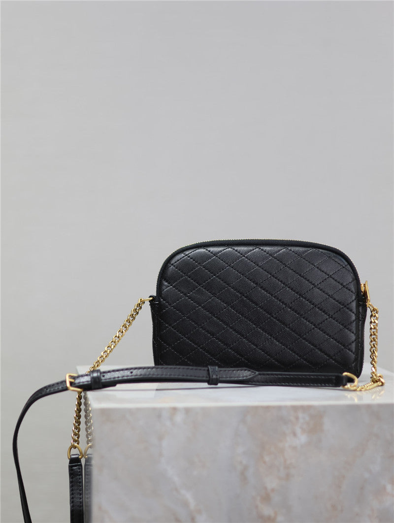 YSL Inspired Gaby Quilted Leather Shoulder Bag