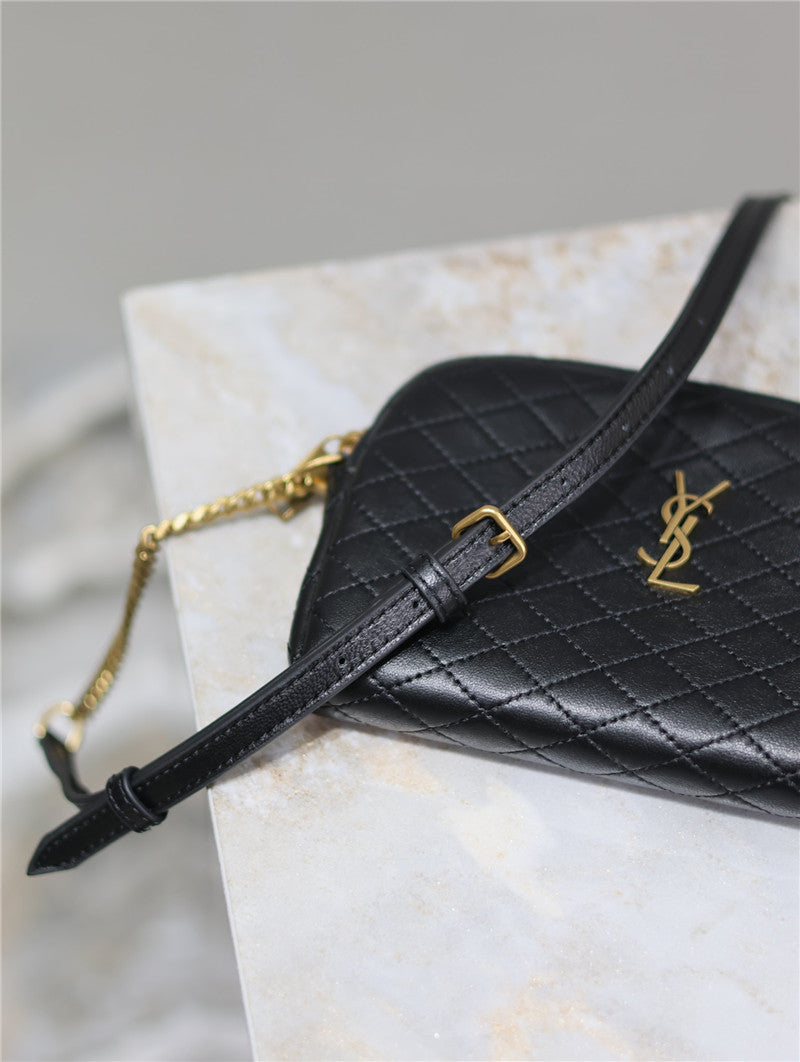 YSL Inspired Gaby Quilted Leather Shoulder Bag