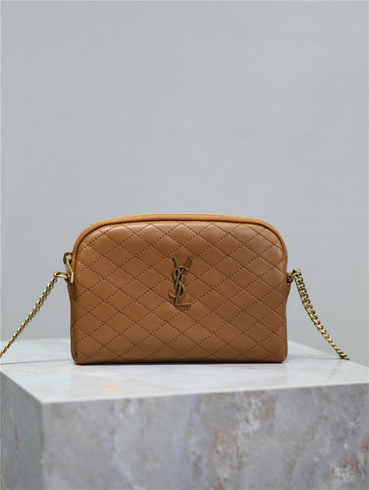 YSL Inspired Gaby Quilted Leather Shoulder Bag