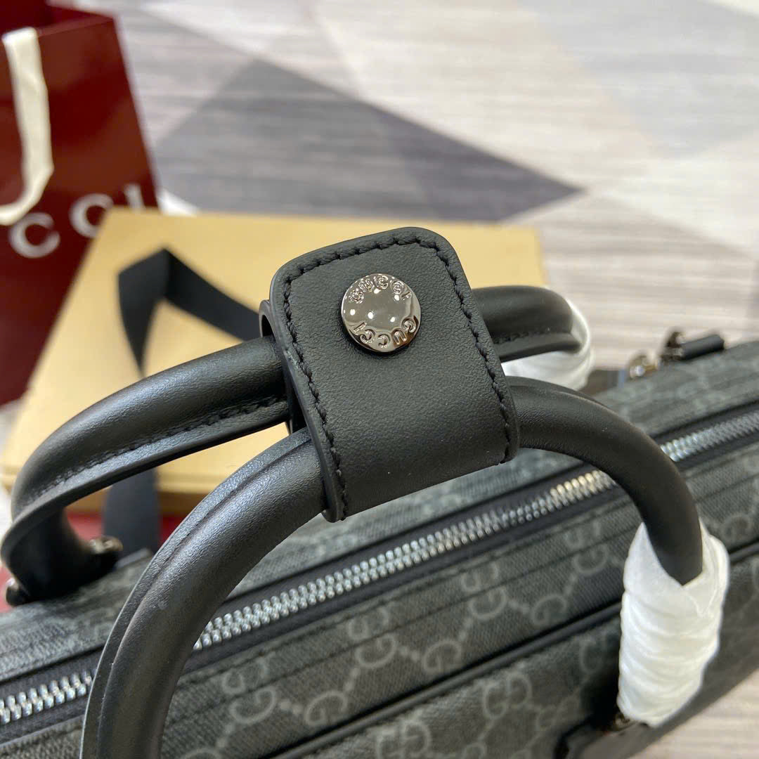 Gucci Inspired Emblem Briefcase