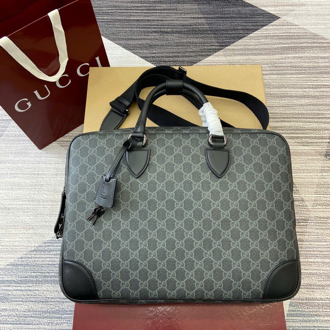 Gucci Inspired Emblem Briefcase
