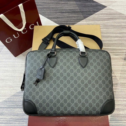 Gucci Inspired Emblem Briefcase
