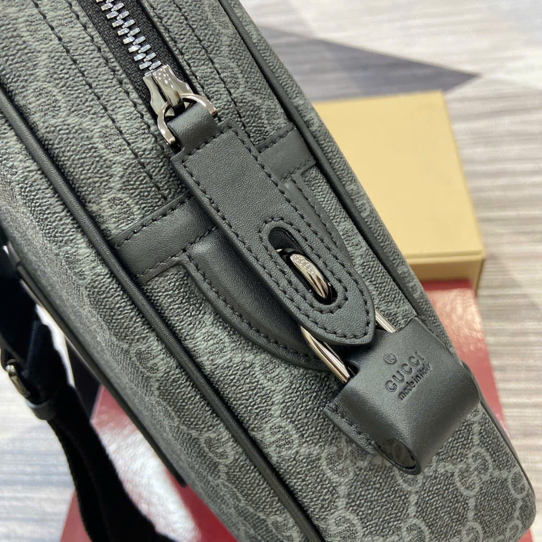 Gucci Inspired Emblem Briefcase