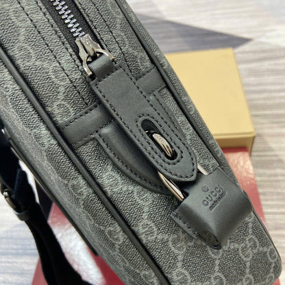 Gucci Inspired Emblem Briefcase