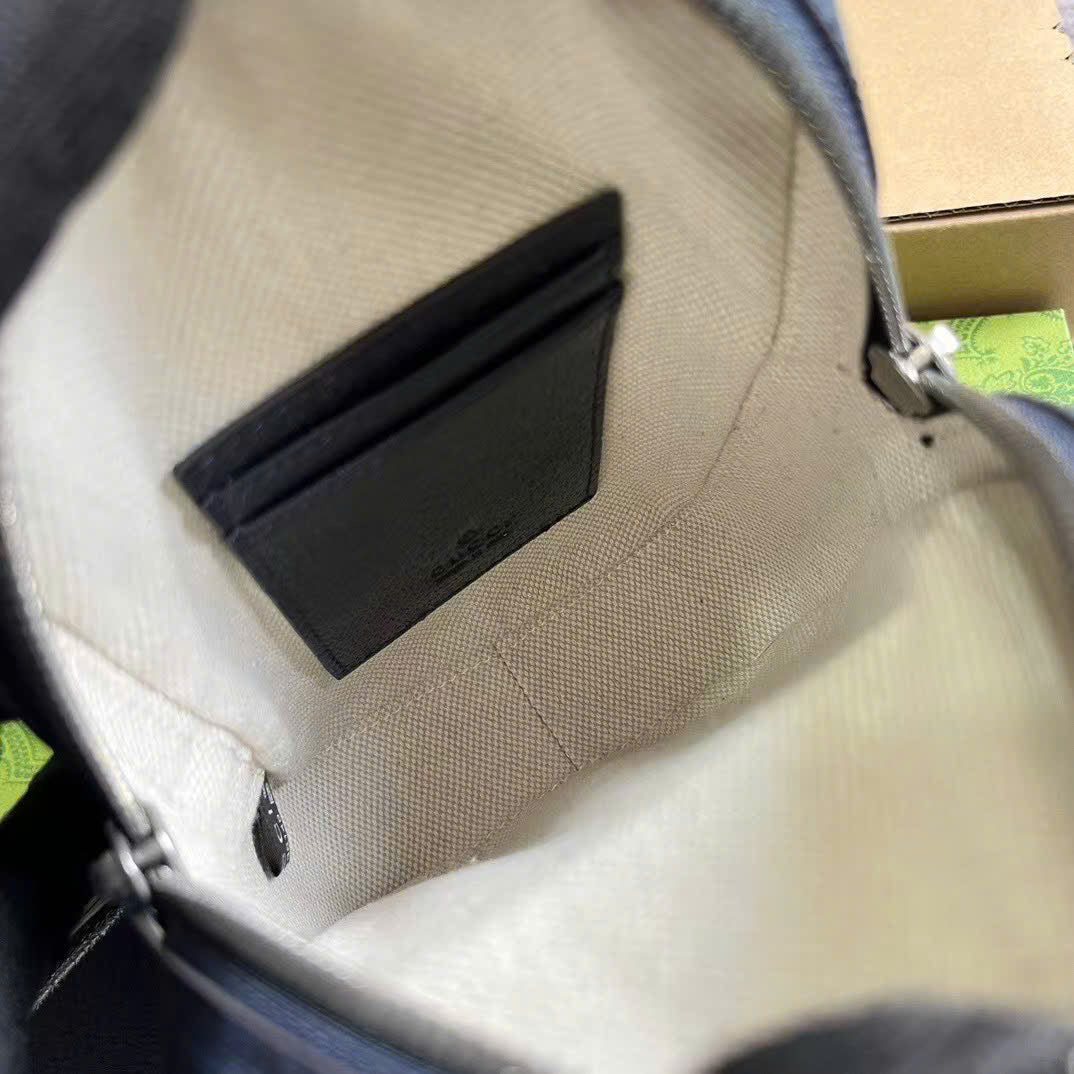 Gucci Inspired Navy Supreme Canvas Bag