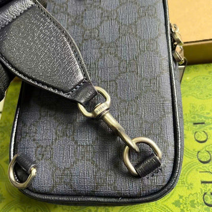 Gucci Inspired Navy Supreme Canvas Bag